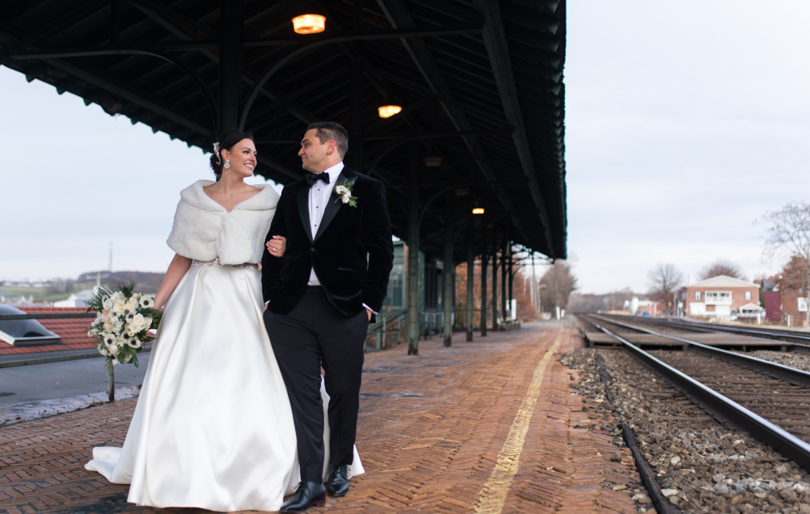 Wedding couple at DiSalvo's